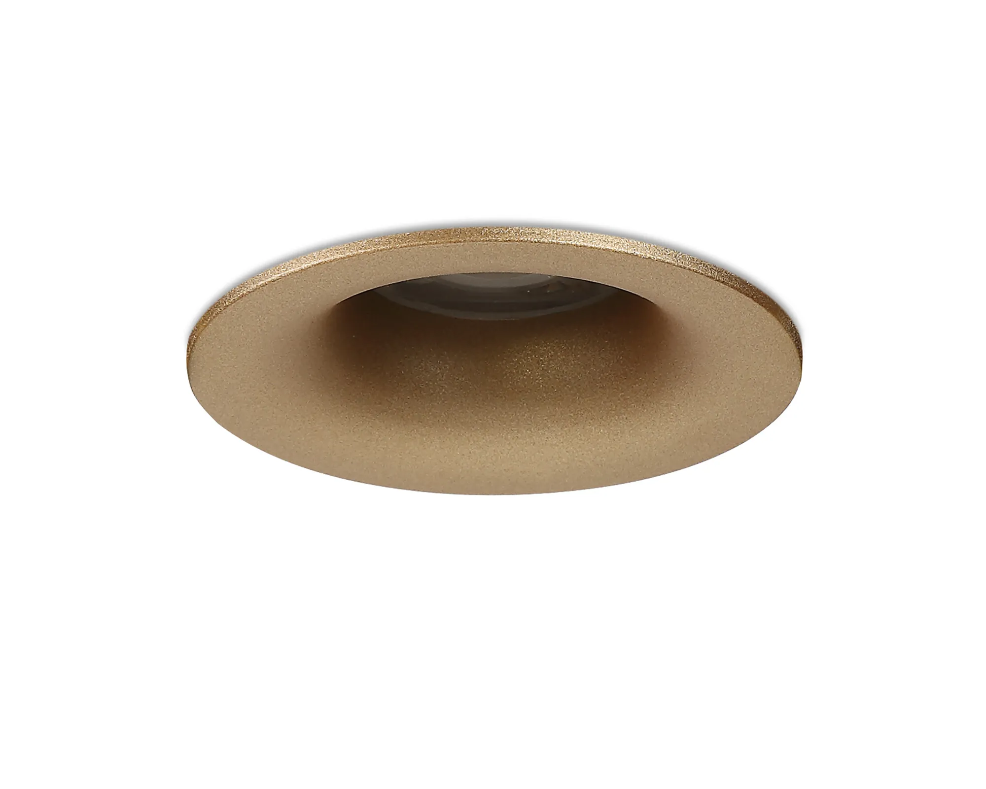 Bruve GU10 Recessed Round Champagne Gold IP65 Downlighter, Cut-Out 68mm DX200405  Dlux Bruve IP65